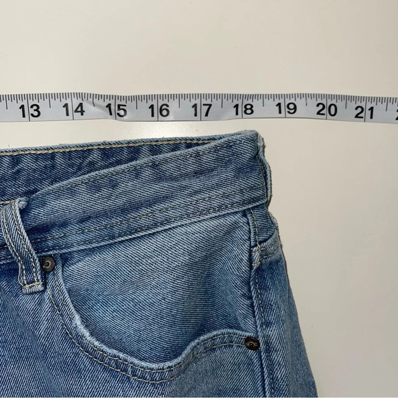 KanCan 100% Cotton Nonstretch Light Wash Ripped Straight Leg Jeans 32 Women’s - Picture 9 of 14